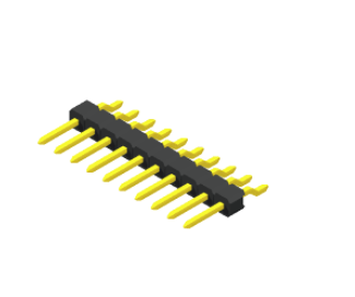  Pin Header 1.27mm SQ PIN0.46mm 2 R ow h=2.54mm  SMT R/A Type